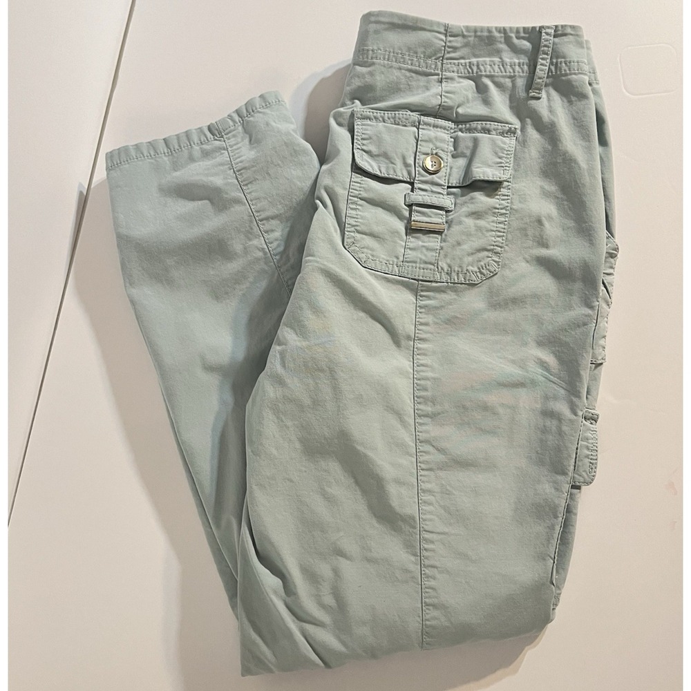 White House‎ Black Market Women's Size 0 Aqua Cargo Capri Pants